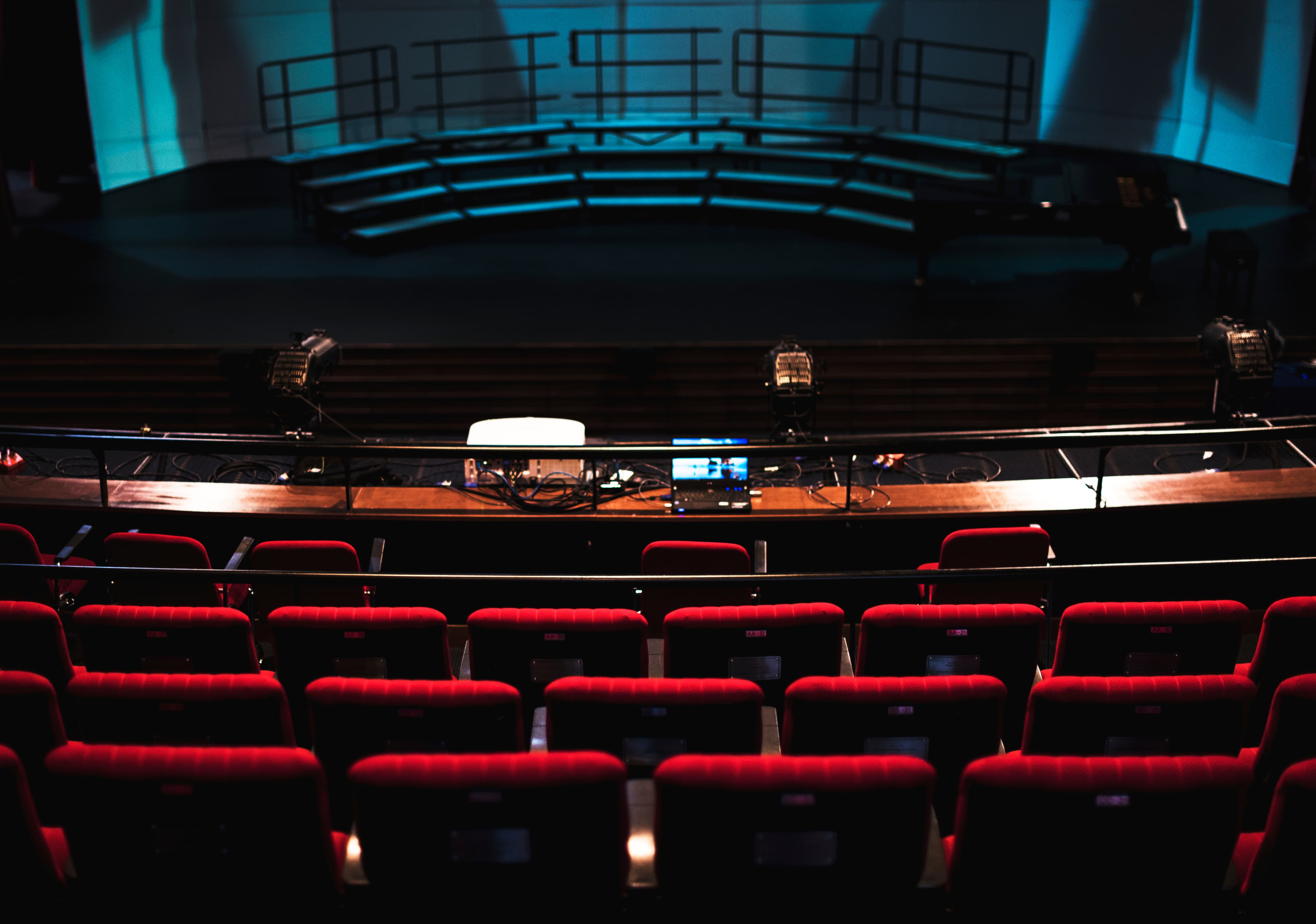 The church auditorium